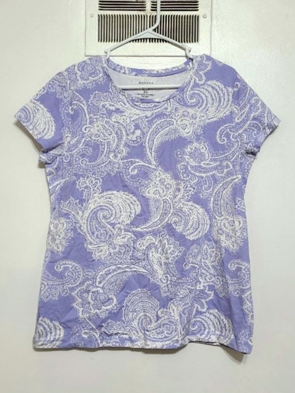 Purple Paisley Everyday Tee